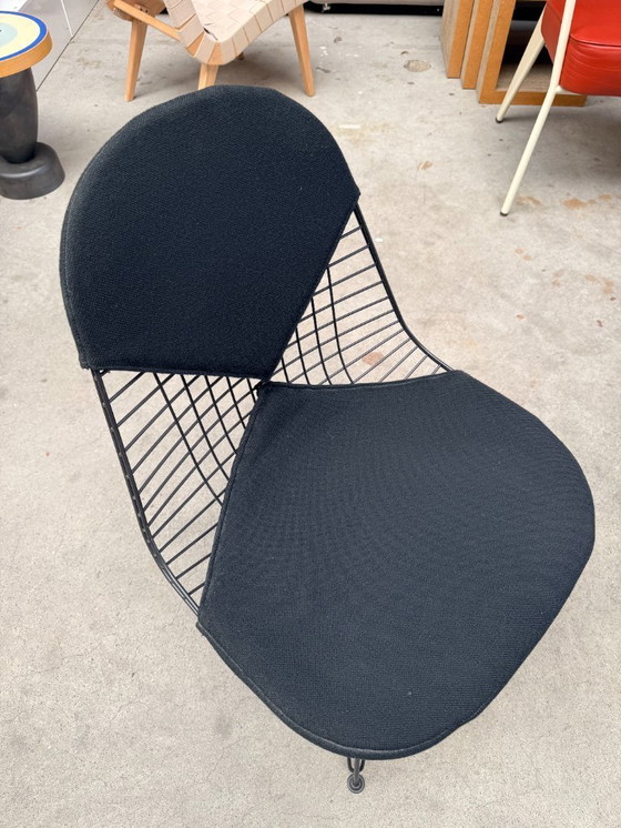 Image 1 of Vitra Eames Wire Stuhl DKR-2 mit "Bikini-Kissen"
