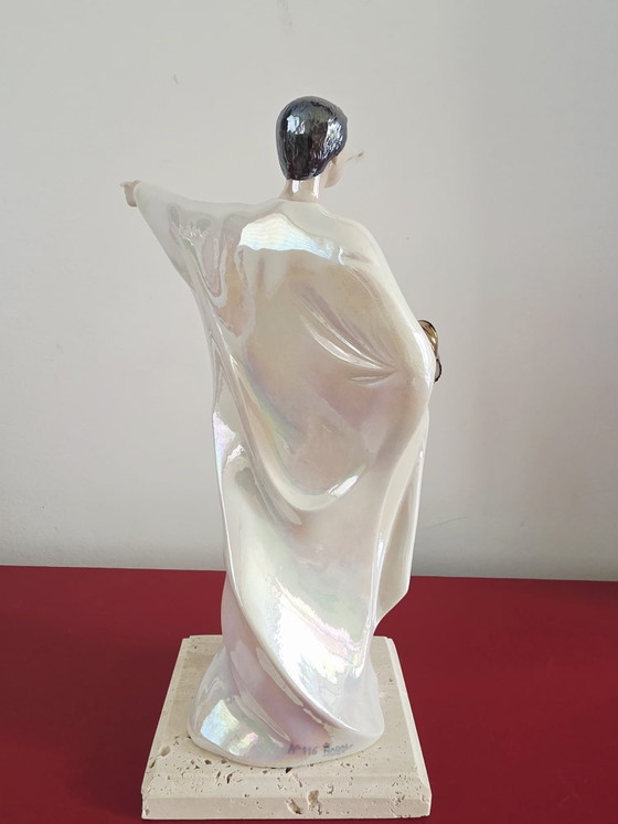 Gran Escultura Nadal España - Serie "Arte y Teatro" (Ópera / Máscara Dorada) – Objetos decorativos, Porcelain (photo 2 of 12)