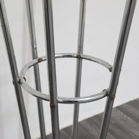 Image 1 of Mannelli brothers travertine steel coat rack, 1970s modern design