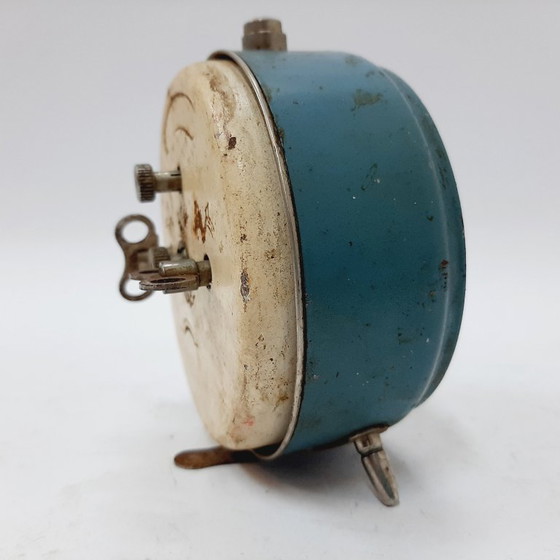 Image 1 of Mid-century mechanical alarm clock for Mera-Poltik, Poland 