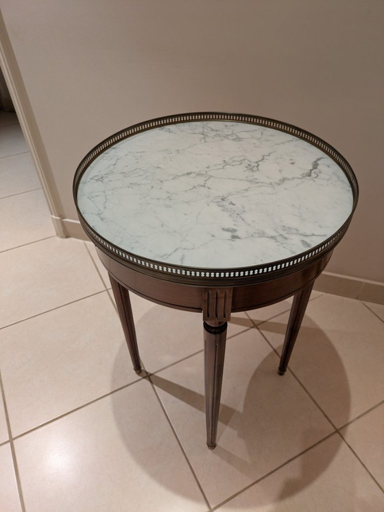 Louis XVI Style Bouillotte Table – Side tables, Marble, Wood (photo 2 of 5)