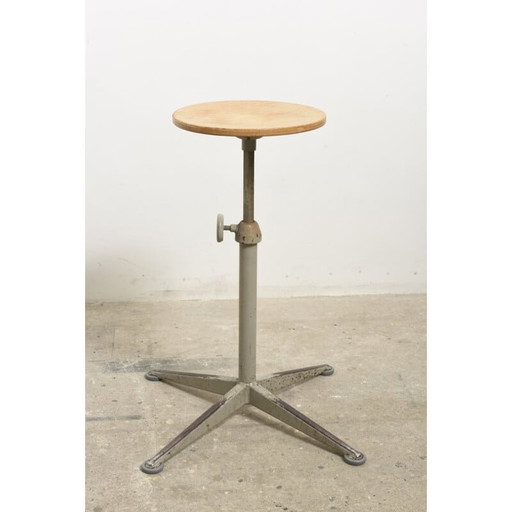 Ensemble de six tabourets d'architecte réglables de Friso Kramer - années 1950