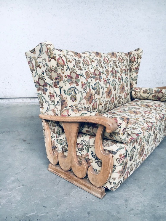 Image 1 of Dreisitzer-Sofa mit hoher Ohrenlehne im Stil der frühen 1900er Jahre