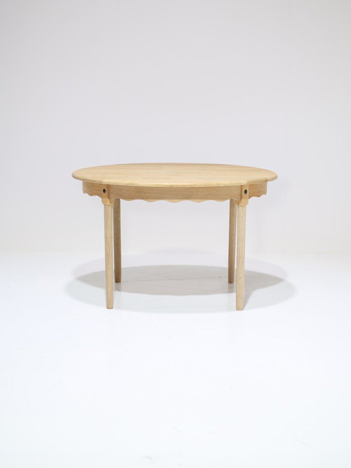 Uitschuifbare eettafel Kjaernulf eiken Deens vintage