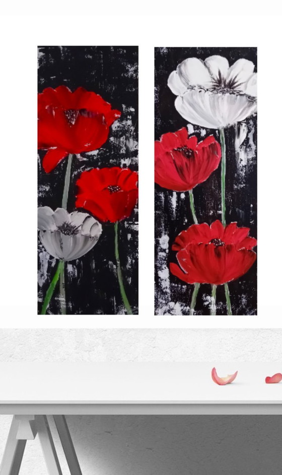 Image 1 of 2 luik klaprozen