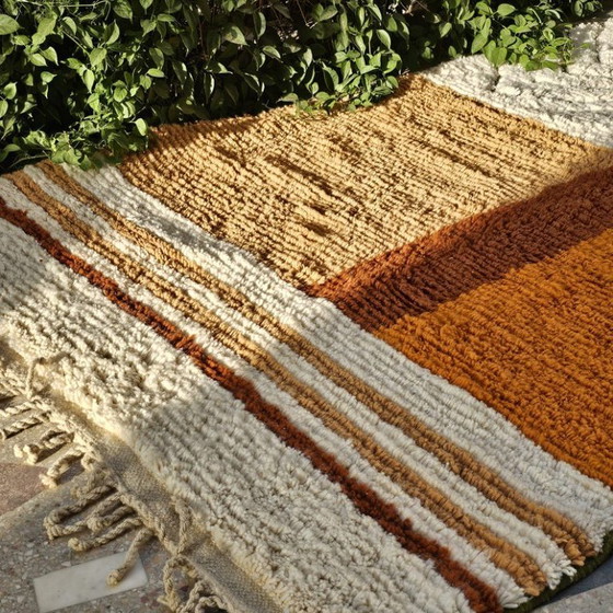 Image 1 of Beni Ourain Marokkaans tapijt, 3x2,5m Berberbruin tapijt, tapijt in aardetinten, terracotta tapijt