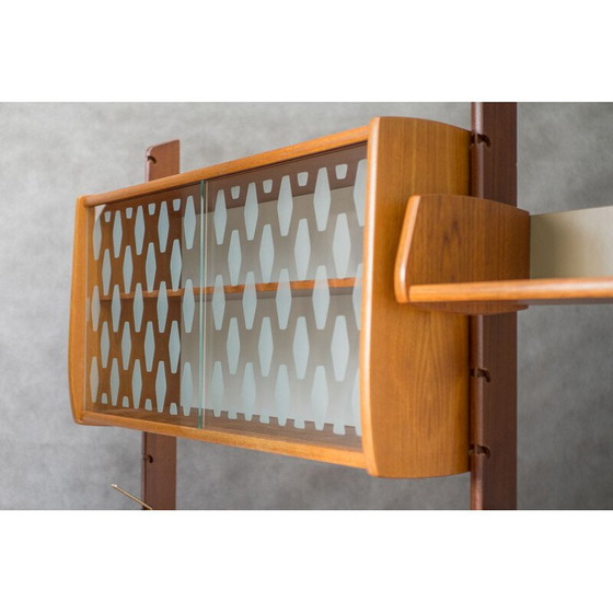 Image 1 of Vintage Rival teak wall unit by John Texmon for Blindheim Møbelfabrikk, Norway 1960