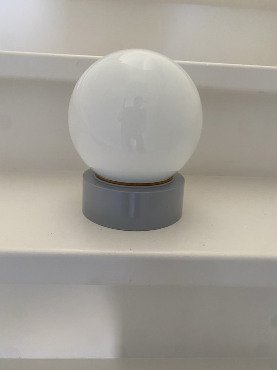 Plafoniera/ Lampada da parete Vintage Corodex, Vetro opale / Anni '70, Plafoniere, Plastica, Grigio (foto 3 di 8)