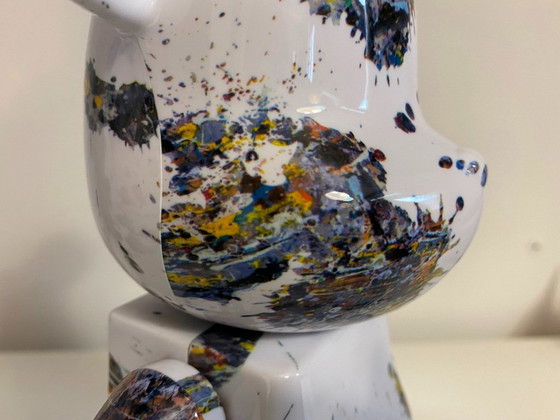 Bearbrick Jackson Pollock Studio Splash Version 400% + 100% Medicom Toys – Decorative Objects, Plastic (photo 5 of 12)
