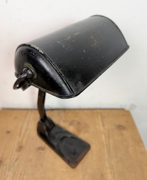Image 1 of Vintage Duitse zwarte banklamp, jaren 1930