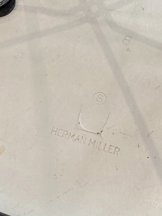 Image 1 of Off-white Eames Herman Miller vintage 50s 60s 70s fiberglass vinyl chair