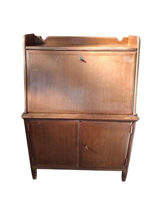 Image 1 of Original Vintage 1960s Mid-Century Modern Folding Desk Secretaire