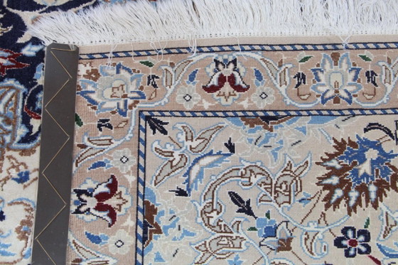 Tappeto Persiano Originale Annodato a Mano Nain 9 LA Fine con Seta 374 x 225 cm – Tappeti, Cotton, Wool (photo 10 of 14)