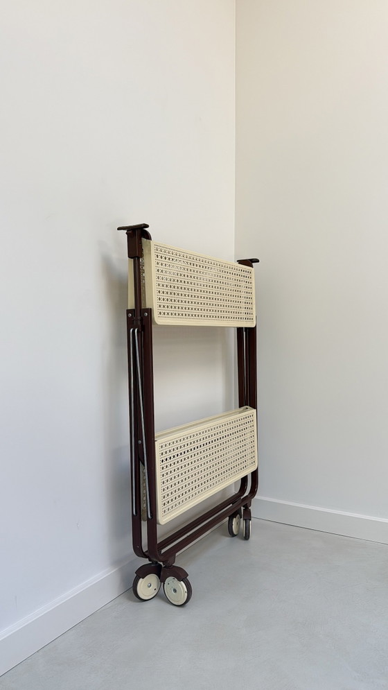 Image 1 of Carrello vintage in metallo con ruote in plastica di FRZ metallwarenfabrik