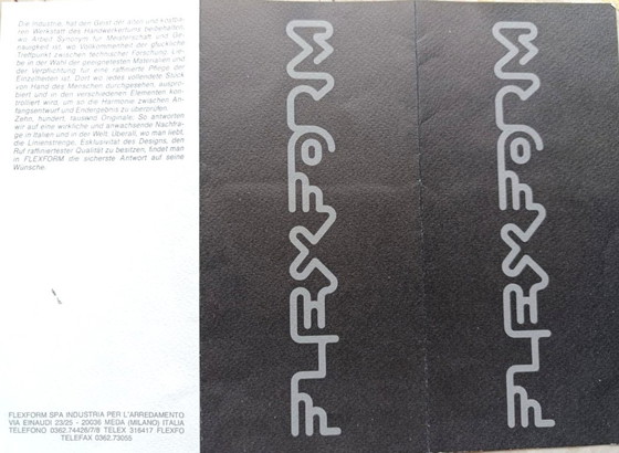 Originele FLEXFORM PRIVE' 3-zits Bank, vintage, Banken, Katoen, Textiel, Wit (foto 3 van 7)