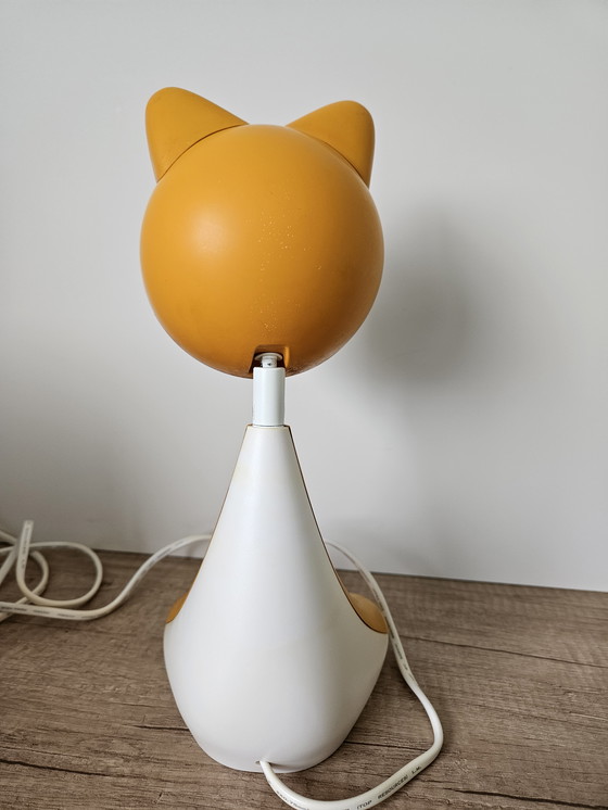 Image 1 of Vintage Cat Design Pop Art Table Lamp