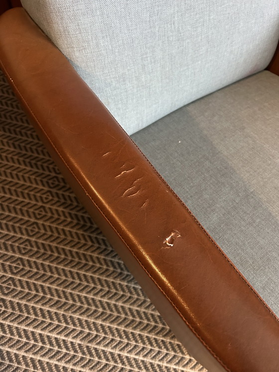 Image 1 of Set van 2 vintage fauteuils jaren ’50/’60 – stof & skai