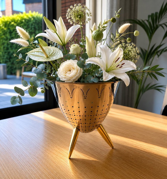 Image 1 of Decorative metal design vase/MAX LE CHINOIS 30 cm, Alessi