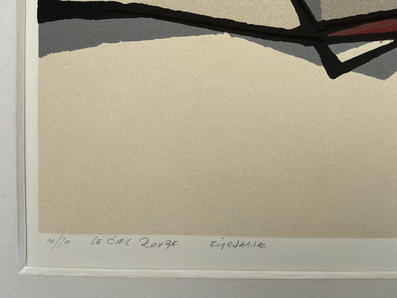 Image 1 of Fon Klement - Le Ciel Rouge, Planche typographique