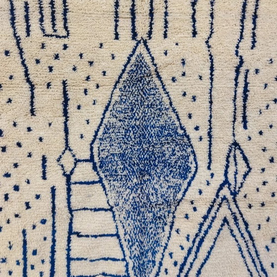 Image 1 of Beni Ouarain Teppich Luxus XXL – 100% Naturwolle, handgewebt (292×200 cm)