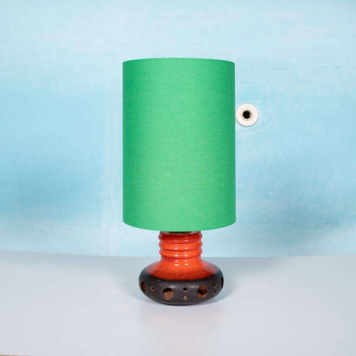 Space age 70s tafellamp fat lava keramiek vintage 70s lamp