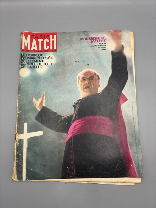 Parijs-match nr. 725 – Monseigneur Maillet – maart 1963 – opbergkast, 1960