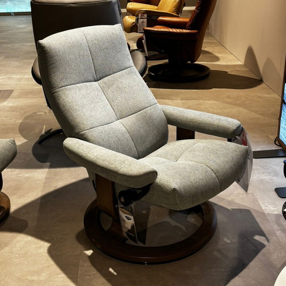 Image 1 of Fauteuil inclinable David Stressless avec repose-pieds
