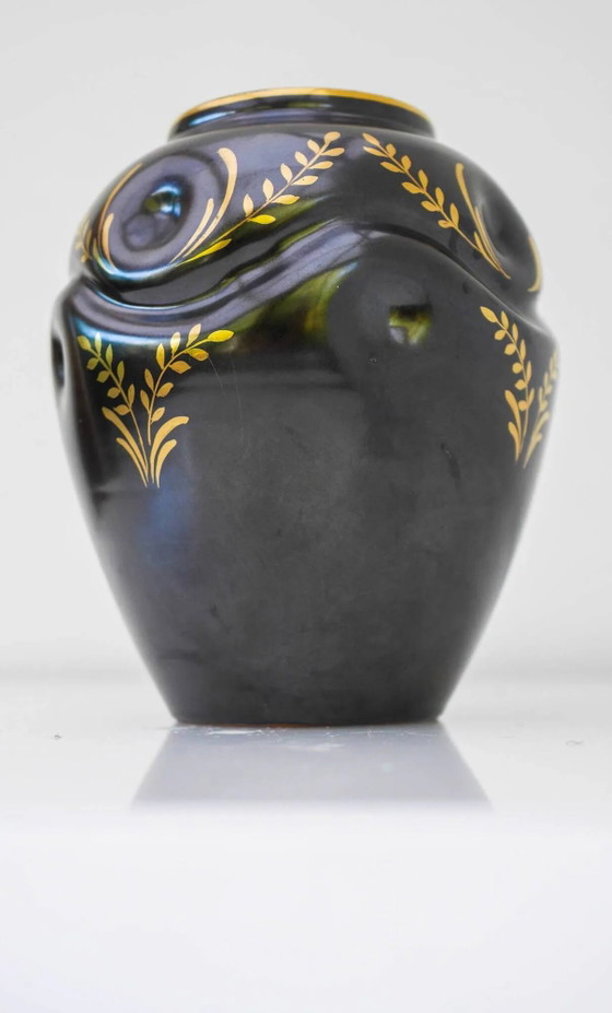 Vaso in Ceramica Art Déco di Harald Östergren, Upsala Ekeby, Svezia, 1935 – Vasi, Porcellana, Art Deco (photo 7 of 14)