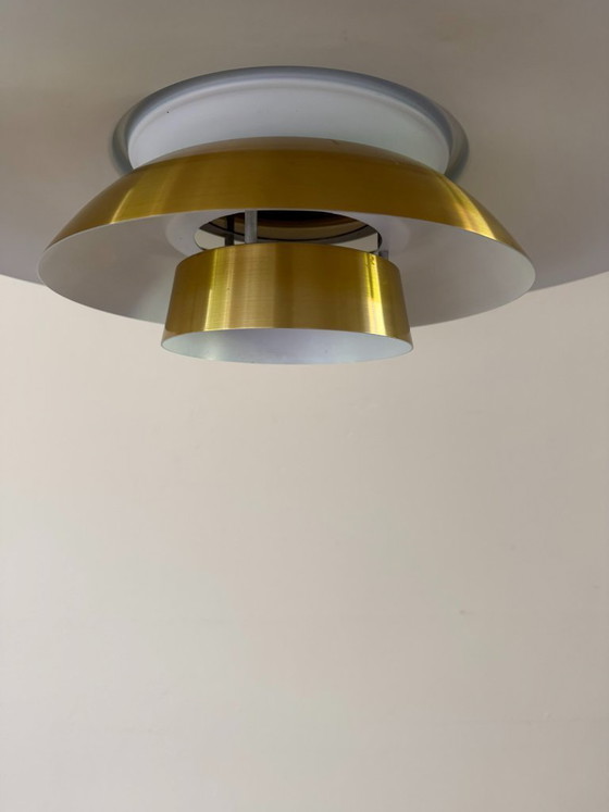 Image 1 of Vintage superlichte brutalistische lamp uit de jaren 70 - David Mogensen
