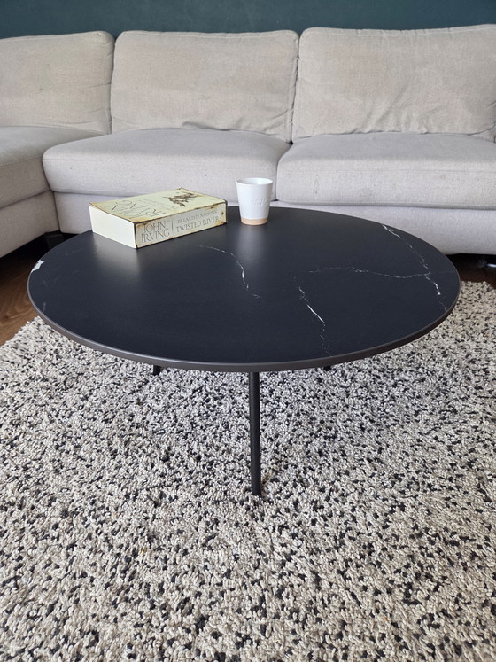Image 1 of Tavolino da caffè in ceramica Unit 14 Nero Marquina - diametro 70 cm - condizioni perfette