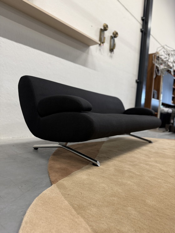 Image 1 of Artifort C736 Sofa 2.5 Seater Black Fabric