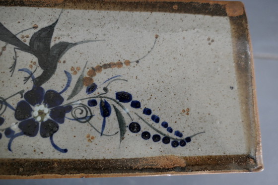 Image 1 of Vintage Tonala Mexico Blok Vaas Jorge Wilmot