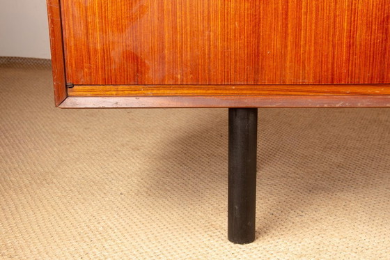 Image 1 of Modernist sideboard, 180 cm, French style in rosewood by Tricoire and Vecchione, TV unit 1960.