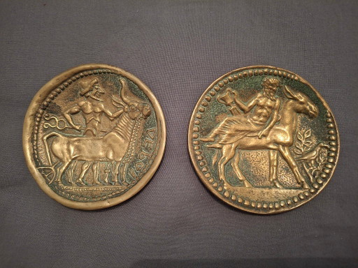 Set aus 2 Bronze-Schalen oder Ablageschalen, signiert Max Le Verrier