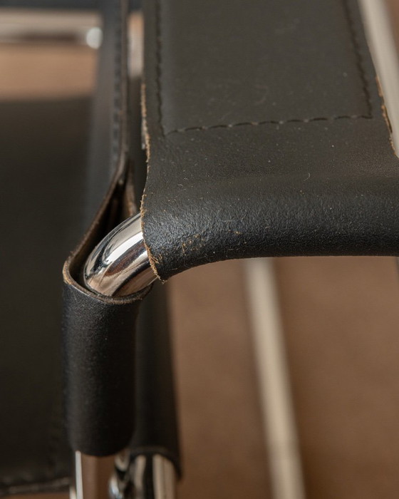 Wassily B3 Sessel von Marcel Breuer für Knoll International, 1970er, 2er-Set – Chrome, Leather (photo 18 of 23)