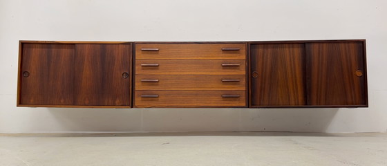 Image 1 of Credenza a muro in palissandro di Kai Kristiansen per Feldballes, anni '60