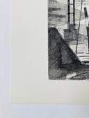 Jack Chambrin - Gravure abstraite vintage - Papendrecht