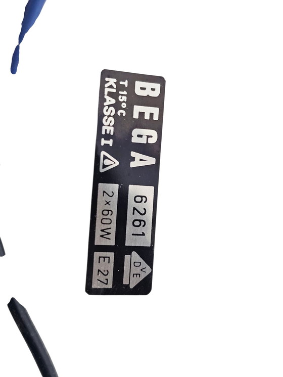 Image 1 of Bega Limburg - Lámpara de techo - Opalina - Metal - Alemania - Años 80