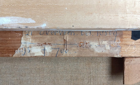 Image 1 of Andre van der Vossen - Abstrakte Komposition, Öl auf Leinwand (wunderschön gerahmt)