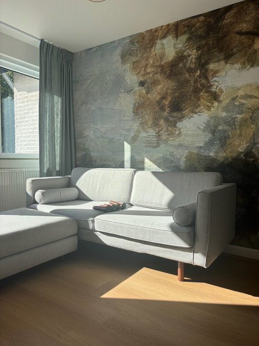 SOFACOMPANY 3-zitsbank Henry met hocker Douglas