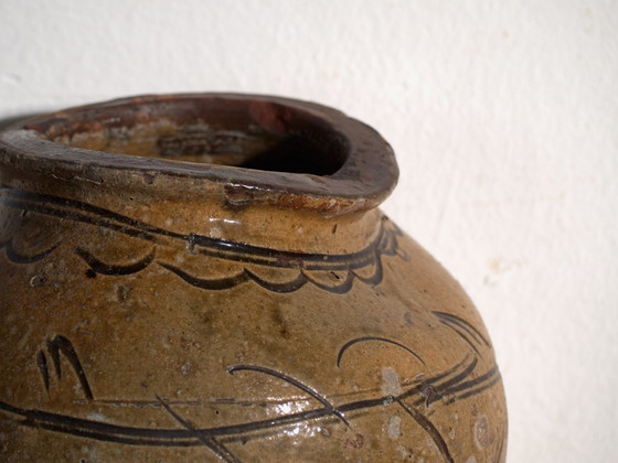 Vaso antico cinese in gres smaltato – Cina, circa 1890 – Vasi, Rustic (photo 16 of 40)
