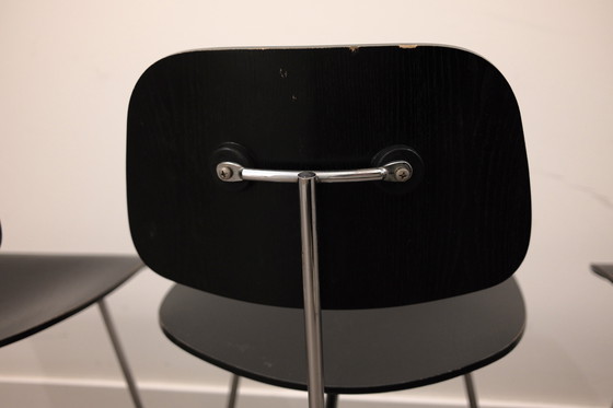 Image 1 of 4x Eames DCM Dining Stoelen Vitra Eetkamerstoelen
