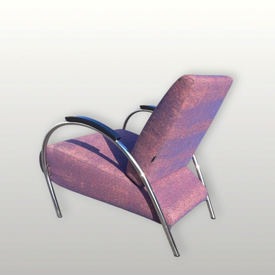 Poltrona Gelderland 5770, design Jan de Bouvrie. Tessuto viola – Poltrone, Tessile (photo 5 of 9)
