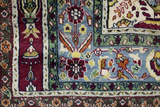 Image 1 of Vintage Hand-Woven Middle Eastern Oriental Baluch Prayer Rug, 1960s