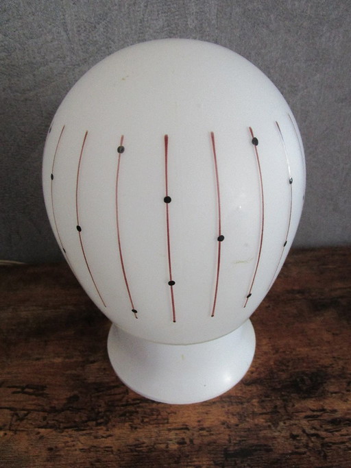 Lampada da soffitto vintage con lampadina a vite, anni '50/'60.