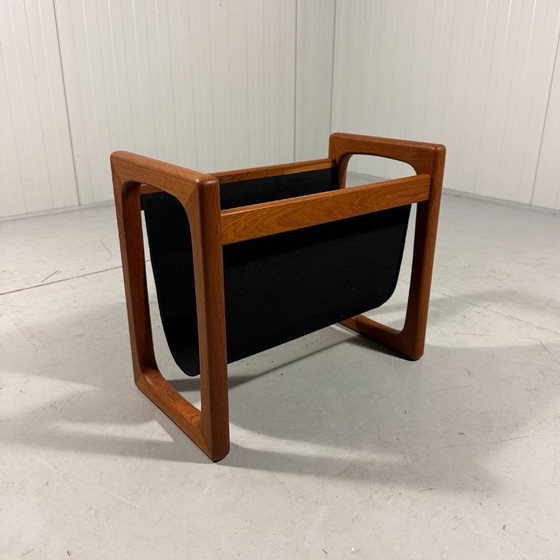 Brink Møbler Teak Magazine Rack Denmark 1960s – Textile (photo 8 of 11)