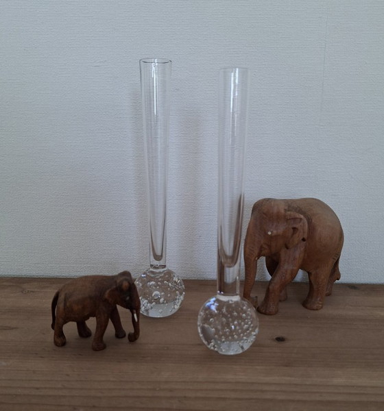 2 vasi vintage in vetro artistico trasparente Kosta Boda Bubble, provenienti dalla Svezia. – Arte in vetro (photo 6 of 6)