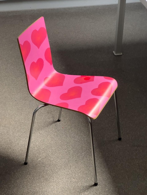 Image 1 of Set of 6 Vintage Design Chairs - Artist Series '90 – Arne Jacobsen Style