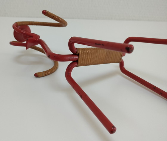 Image 1 of Aries Rattan Metal Candleholder 60s