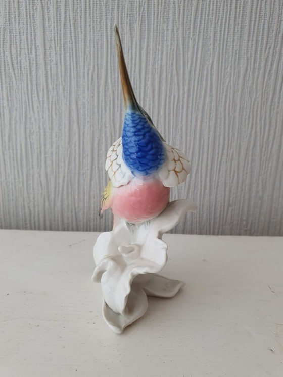 Image 1 of Karl Ens porseleinen kolibrie – handbeschilderd- perfecte staat
